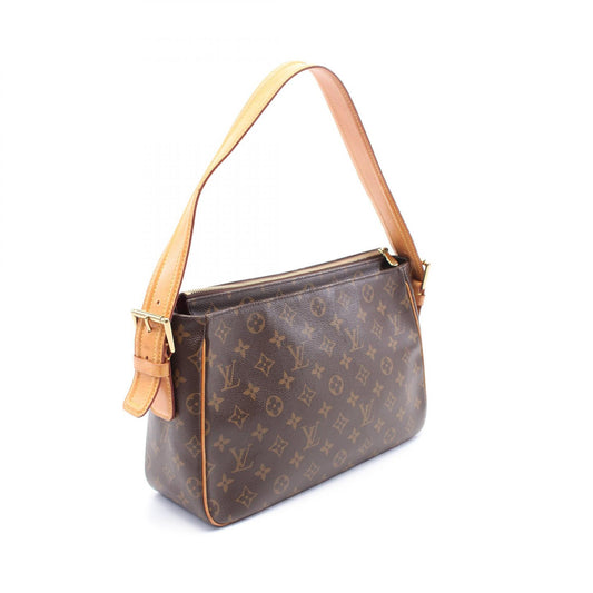 Louis Vuitton Vivacite GM Shoulder Bag Brown
