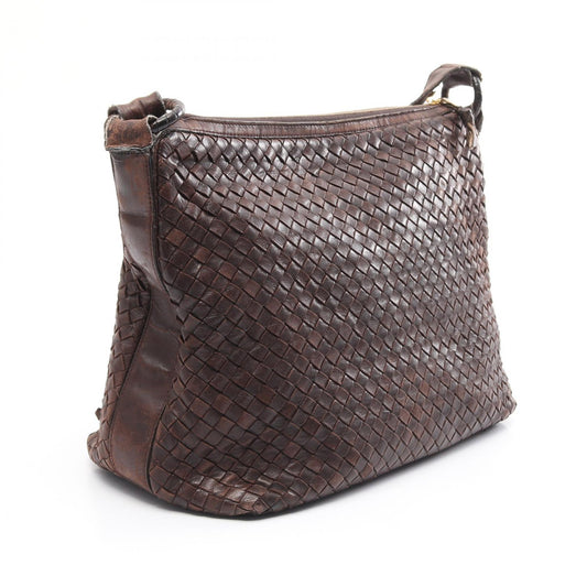 Bottega Veneta Leather Intrecciato Shoulder Bag