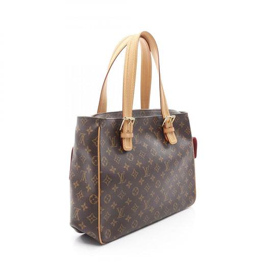 Louis Vuitton Monogram Handbag Leather PVC M51162