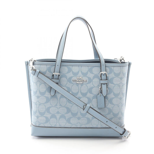 Coach Molly Tote 25 Signature Chambray Handbag