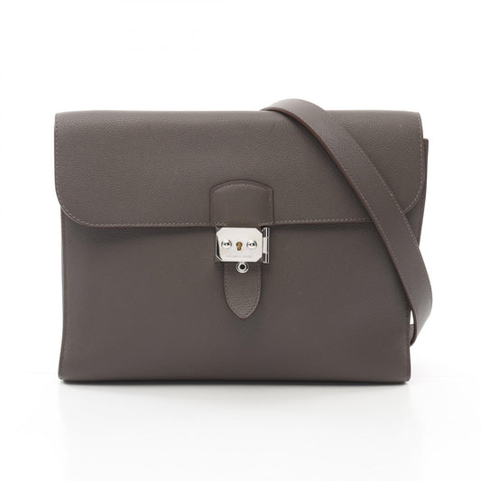 Hermes Evercolor Leather Sac a Depeche 29 Bag