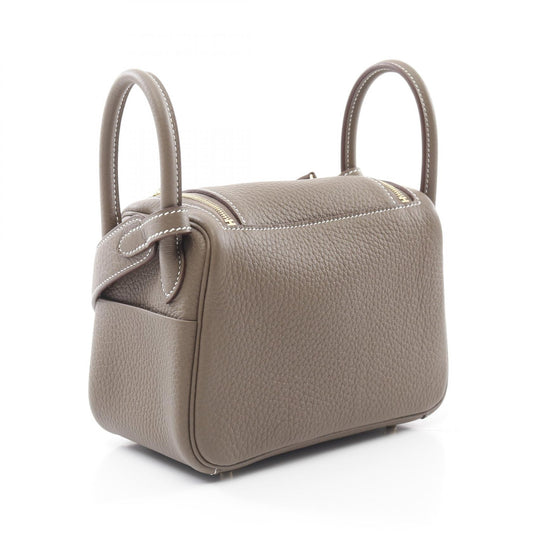 Hermes Lindy Mini Etoupe Shoulder Bag