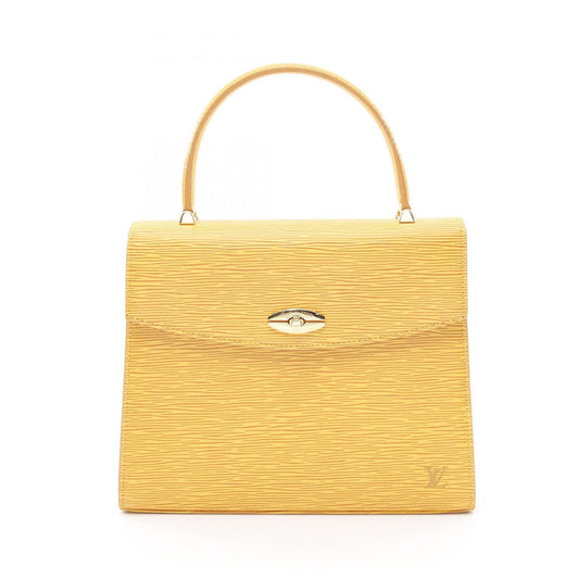 Louis Vuitton Epi Yellow Leather Handbag M52379
