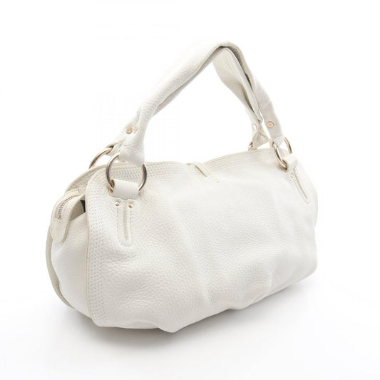 Celine Bitter Sweet Leather Handbag White