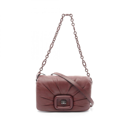 Roger Vivier Viv Shock Leather Shoulder Bag
