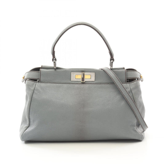 Fendi Peekaboo Leather Handbag 8BN211