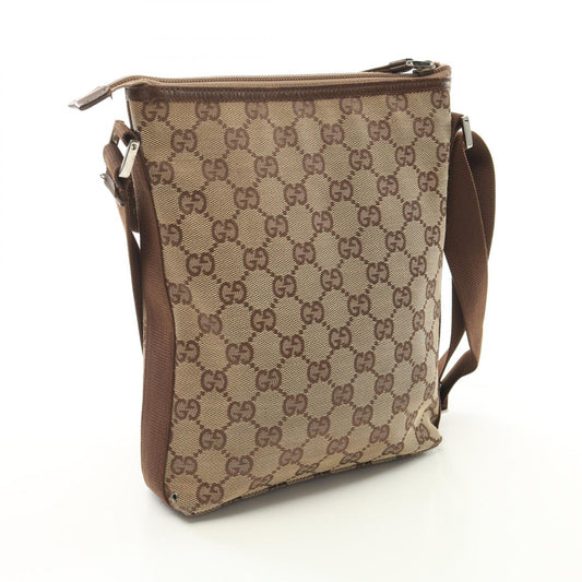 Gucci GG Canvas Leather Shoulder Bag