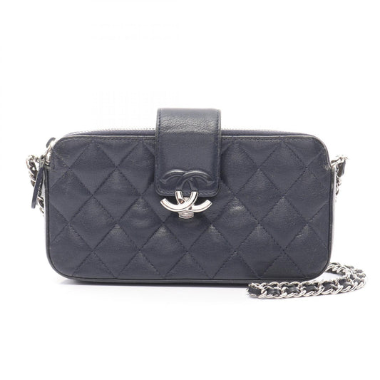 Chanel Leather Half Coco Mark Shoulder Bag