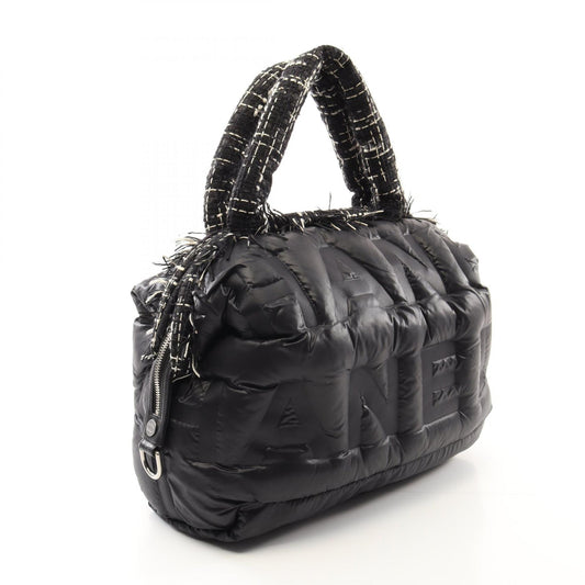 Chanel Nylon Leather Fabric Tote Bag A91937