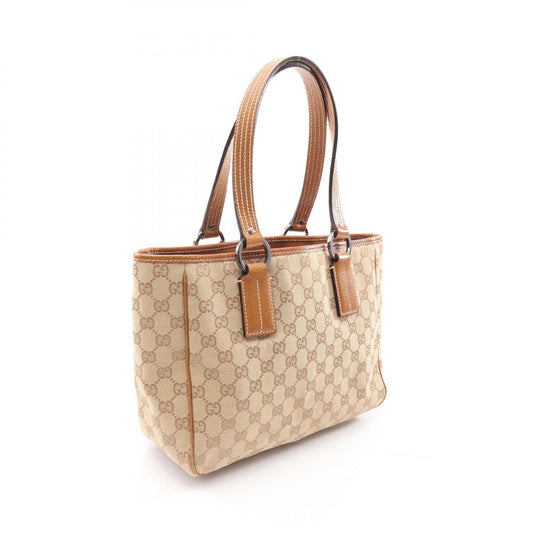 Gucci GG Canvas Leather Tote Bag 113019