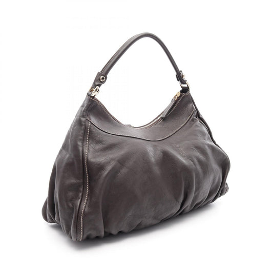 Gucci Leather Abby Shoulder Bag Black