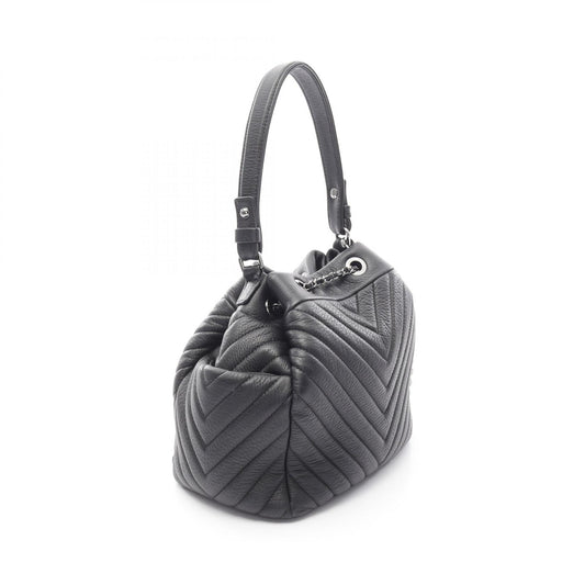 Chanel Chevron V-Stitch Leather Handbag A91273