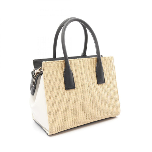 Kate Spade Leather Raffia Handbag PXRU7687