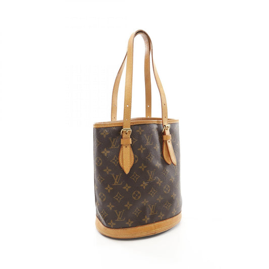 Louis Vuitton Monogram PVC Leather Bucket PM Handbag