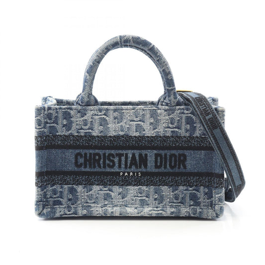 Dior Denim Book Tote Mini Handbag