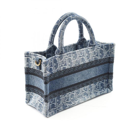 Dior Denim Book Tote Mini Handbag