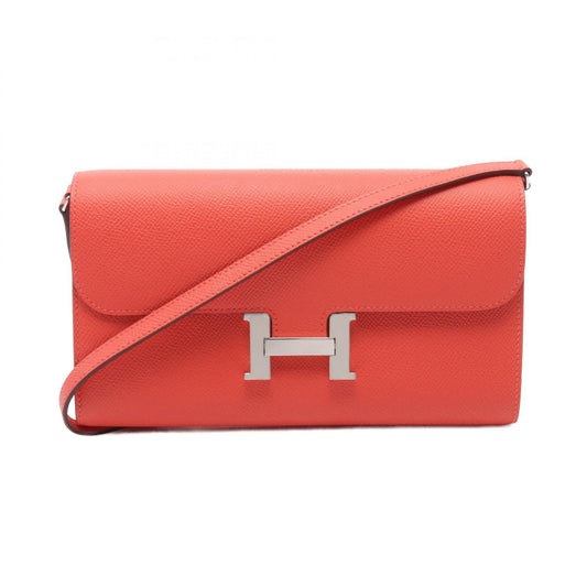Hermes Constance Long To Go Shoulder Bag Red