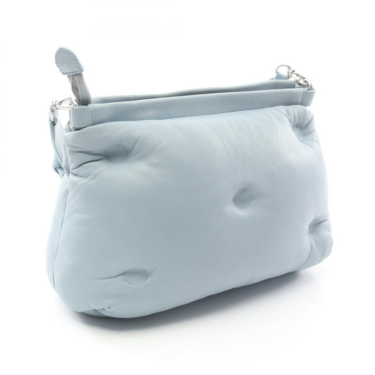 MM6 GLAM SLAM Leather Shoulder Bag Blue