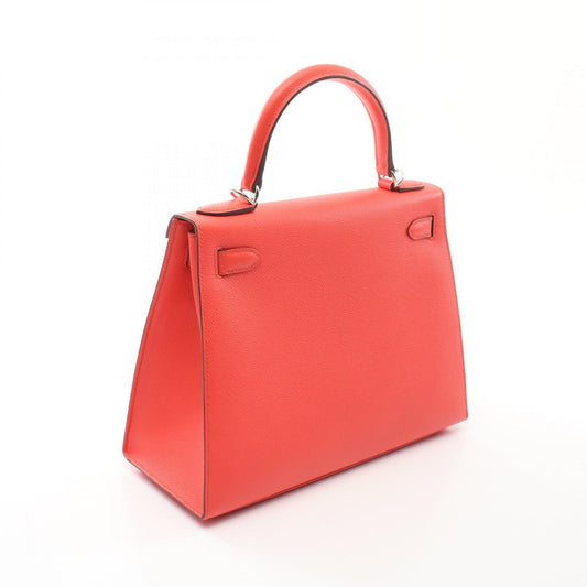 Hermes Kelly 28 Leather Handbag Red