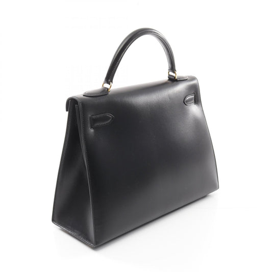 Hermes Kelly 32 Handbag Black Leather