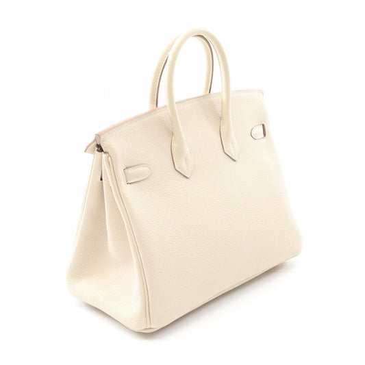 Hermes Birkin 25 Togo Handbag White