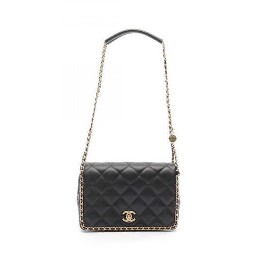 Chanel Leather Matelasse Chain Shoulder Bag