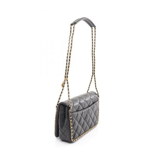 Chanel Leather Matelasse Chain Shoulder Bag