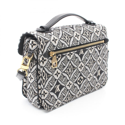 Louis Vuitton Monogram Jacquard Canvas Leather Pochette Metis MM Handbag