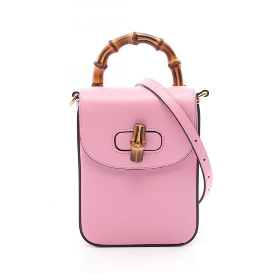 Gucci Bamboo Leather Handbag 702106