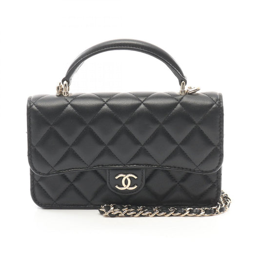 Chanel Lambskin Matelasse Phone Case Shoulder Bag
