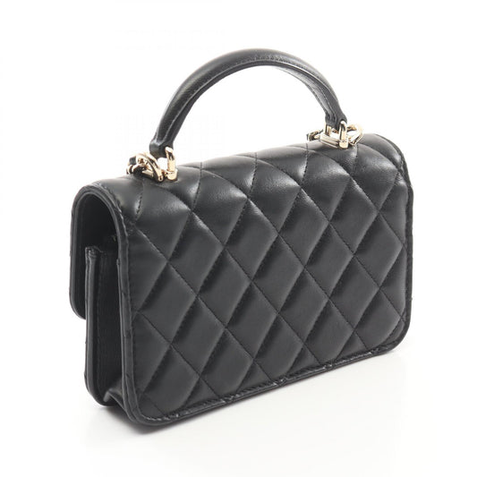 Chanel Lambskin Matelasse Phone Case Shoulder Bag