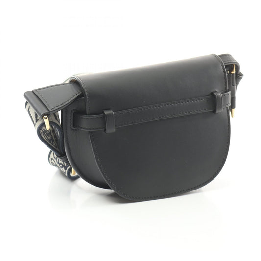 Loewe Gate Mini Leather Shoulder Bag Black