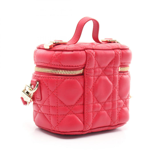 Dior Lady Dior Micro Vanity Cannage Leather Handbag