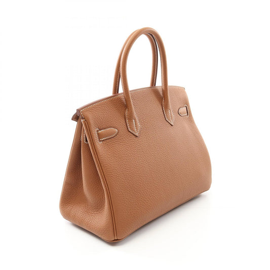 Hermes Birkin 30 Togo Leather Handbag Brown