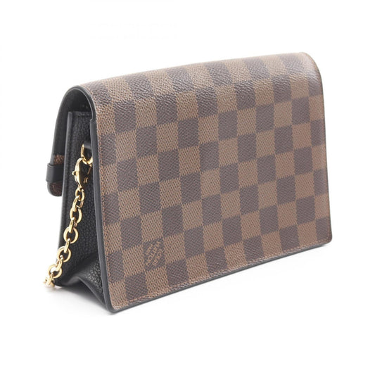 Louis Vuitton Damier Canvas Leather Shoulder Bag N60221