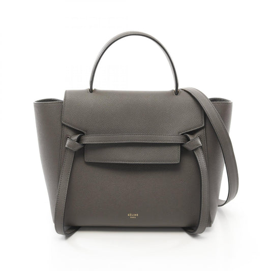 Celine Leather Belt Bag Micro Handbag Brown