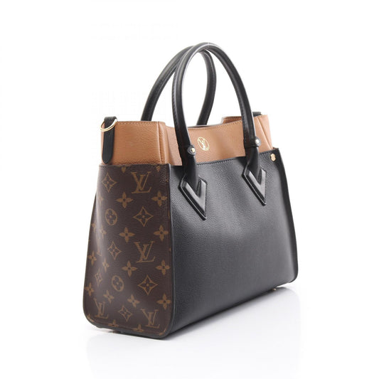 Louis Vuitton Monogram Leather PVC On My Side MM Handbag M53823