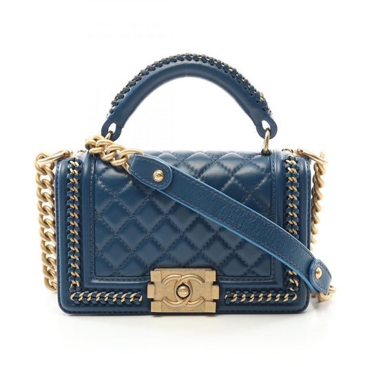 Chanel Boy Top Handle Flap Shoulder Bag