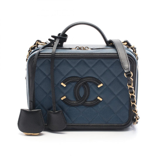 Chanel Caviar Skin Vanity Shoulder Bag A93343
