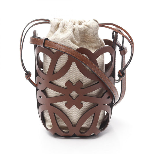 Loewe Anagram Cutout Leather Shoulder Bag