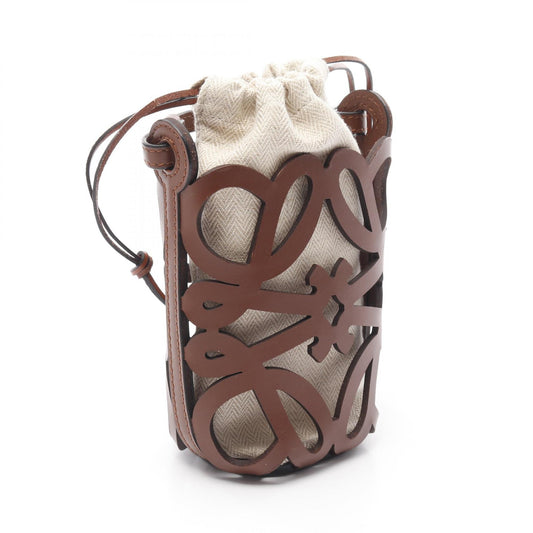 Loewe Anagram Cutout Leather Shoulder Bag