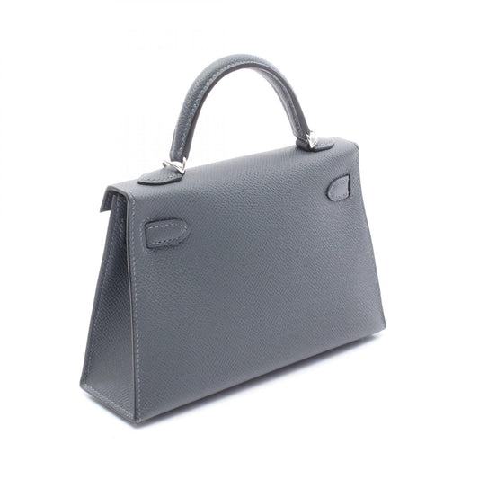 Hermes Mini Kelly 2 Gris Misty Handbag