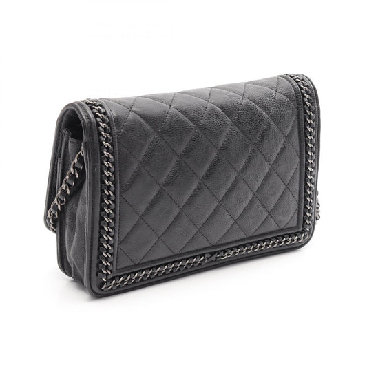 Chanel Boy Matelasse Leather Shoulder Bag