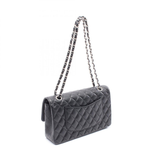 Chanel Caviar Skin Matelasse W Flap Shoulder Bag