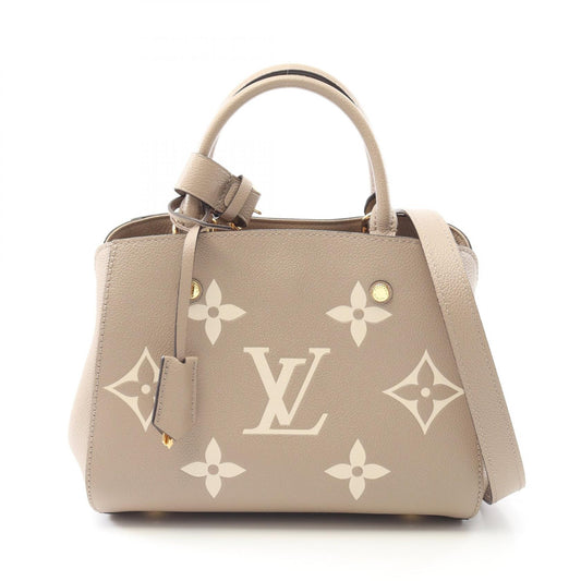 Louis Vuitton Montaigne BB Bicolor Leather Handbag