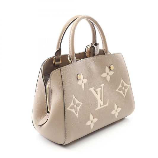 Louis Vuitton Montaigne BB Bicolor Leather Handbag