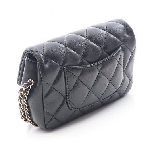 Chanel Lambskin Matelasse Chain Around Pearl Shoulder Bag
