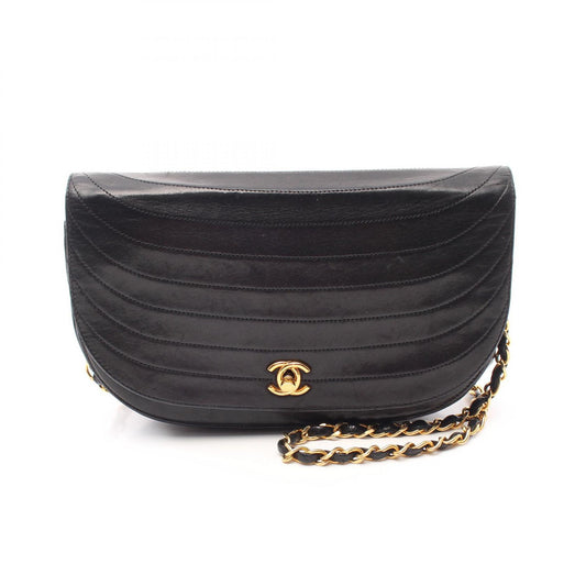 Chanel Half Moon Lambskin Shoulder Bag