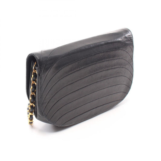 Chanel Half Moon Lambskin Shoulder Bag
