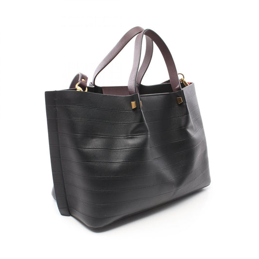 Valentino Garavani Leather Tote Bag Black